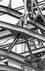 Iron Worker raising supports, 1994