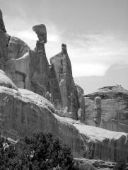 Queen Nefertiti Rock, Arches National Park, July 5, 2002